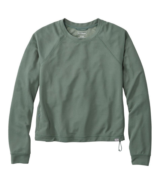 Women's VentureStretch Ottoman-Rib Pullover, Cropped / L.L.Bean