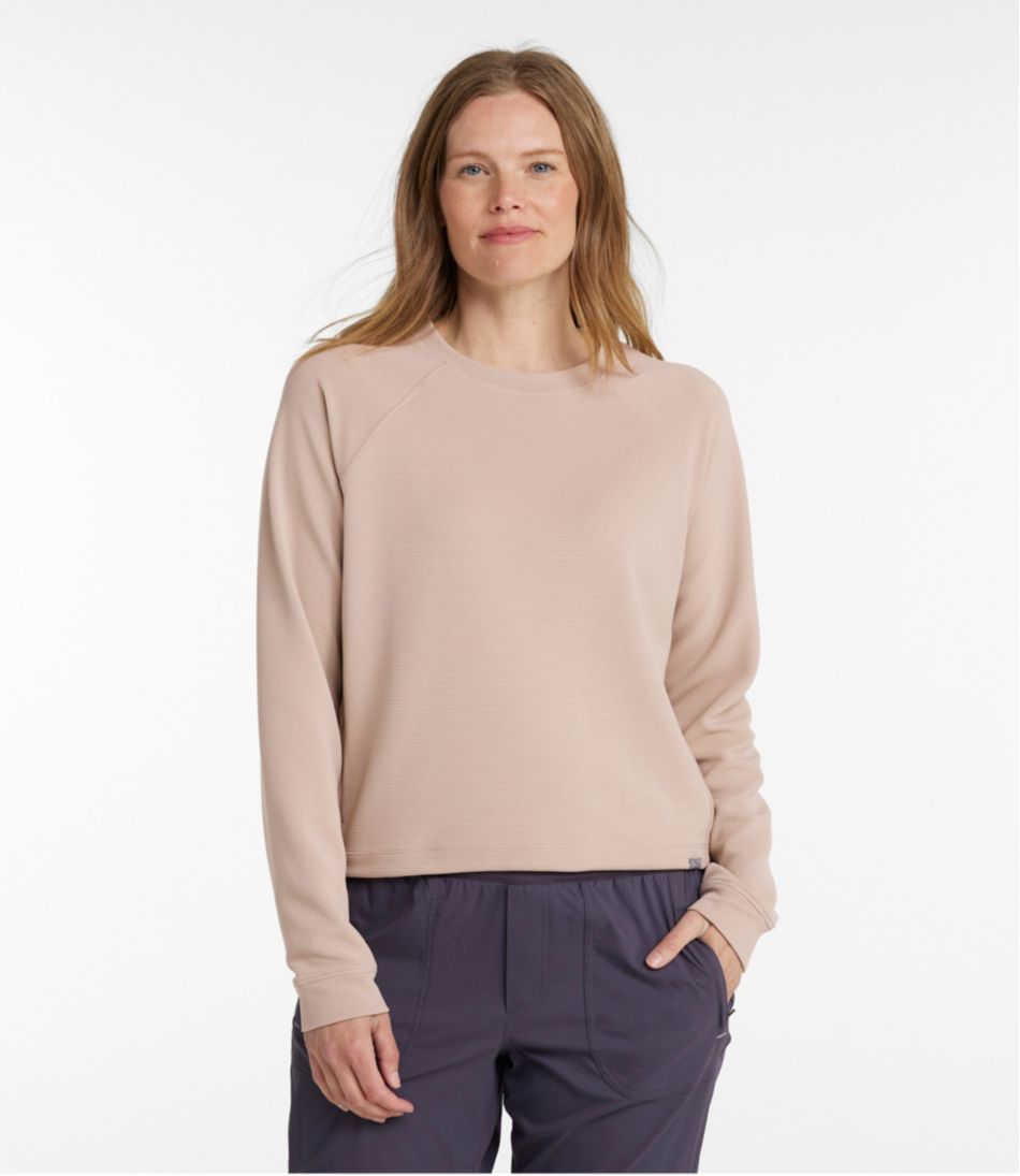 Women's VentureStretch Ottoman-Rib Pullover, Cropped / L.L.Bean