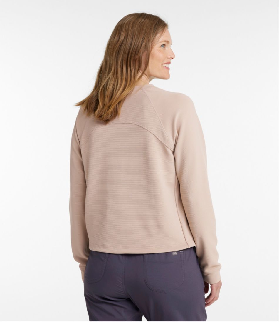 Women's VentureStretch Ottoman-Rib Pullover, Cropped / L.L.Bean