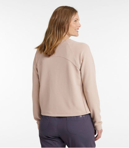 Women's VentureStretch Ottoman-Rib Pullover, Cropped / L.L.Bean