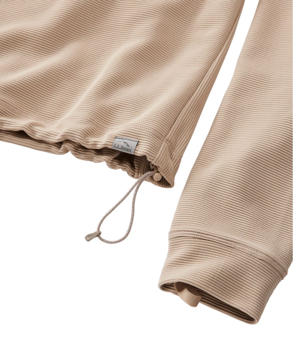 Women's VentureStretch Ottoman-Rib Pullover, Cropped / L.L.Bean