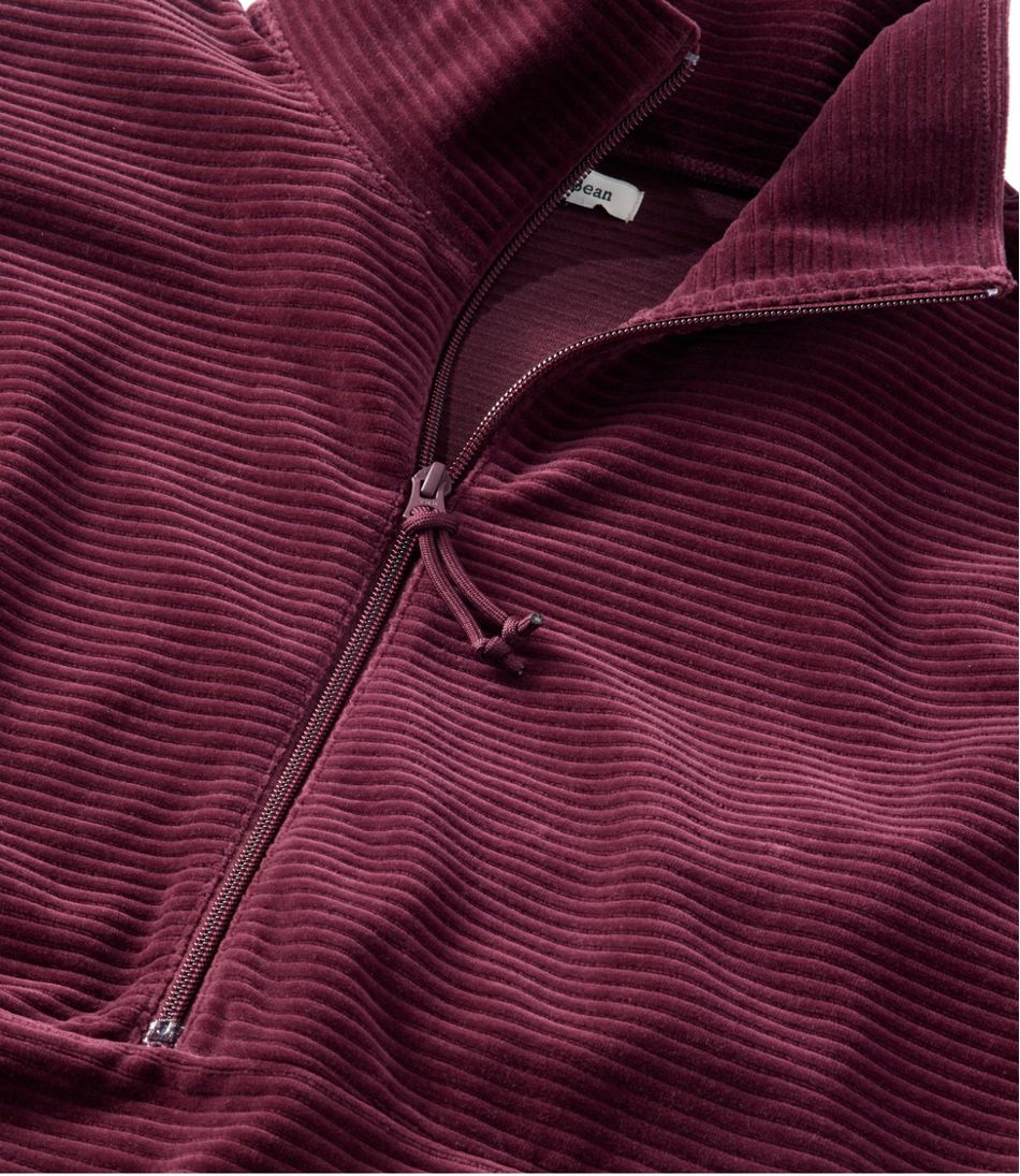 Women's Soft Stretch Corduroy Pullover, Half-Zip / L.L.Bean