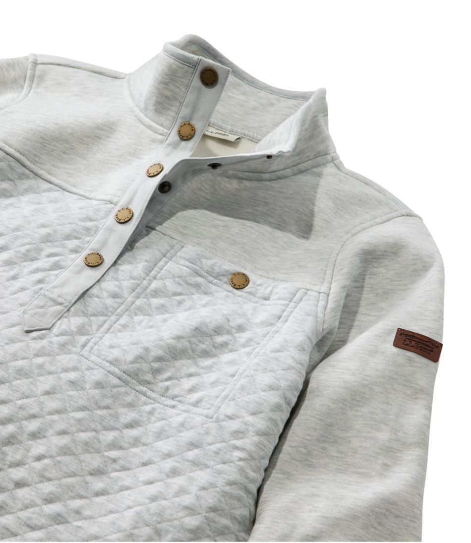 Women's Quilted Sweatshirt, Mockneck Tunic / L.L.Bean