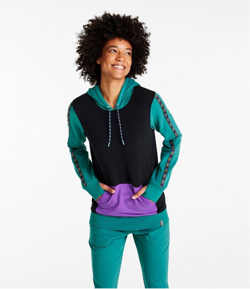 Women's Bean's Cozy Camp Hoodie, Colorblock / L.L.Bean