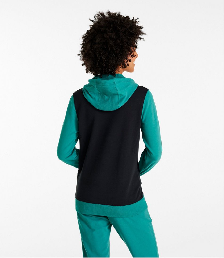 Women's Bean's Cozy Camp Hoodie, Colorblock / L.L.Bean