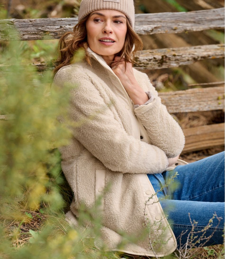 Women's Bean's Sherpa Fleece Coat / L.L.Bean