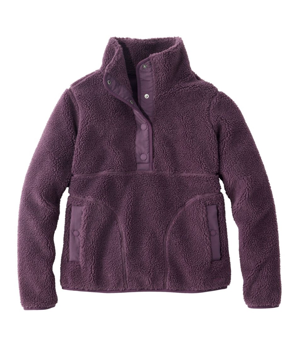 Women's Bean's Sherpa Fleece Pullover / L.L.Bean