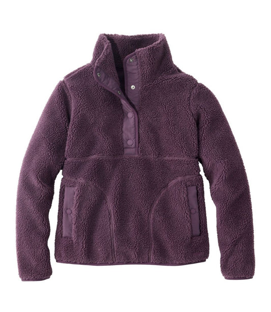 Women's Bean's Sherpa Fleece Pullover / L.L.Bean