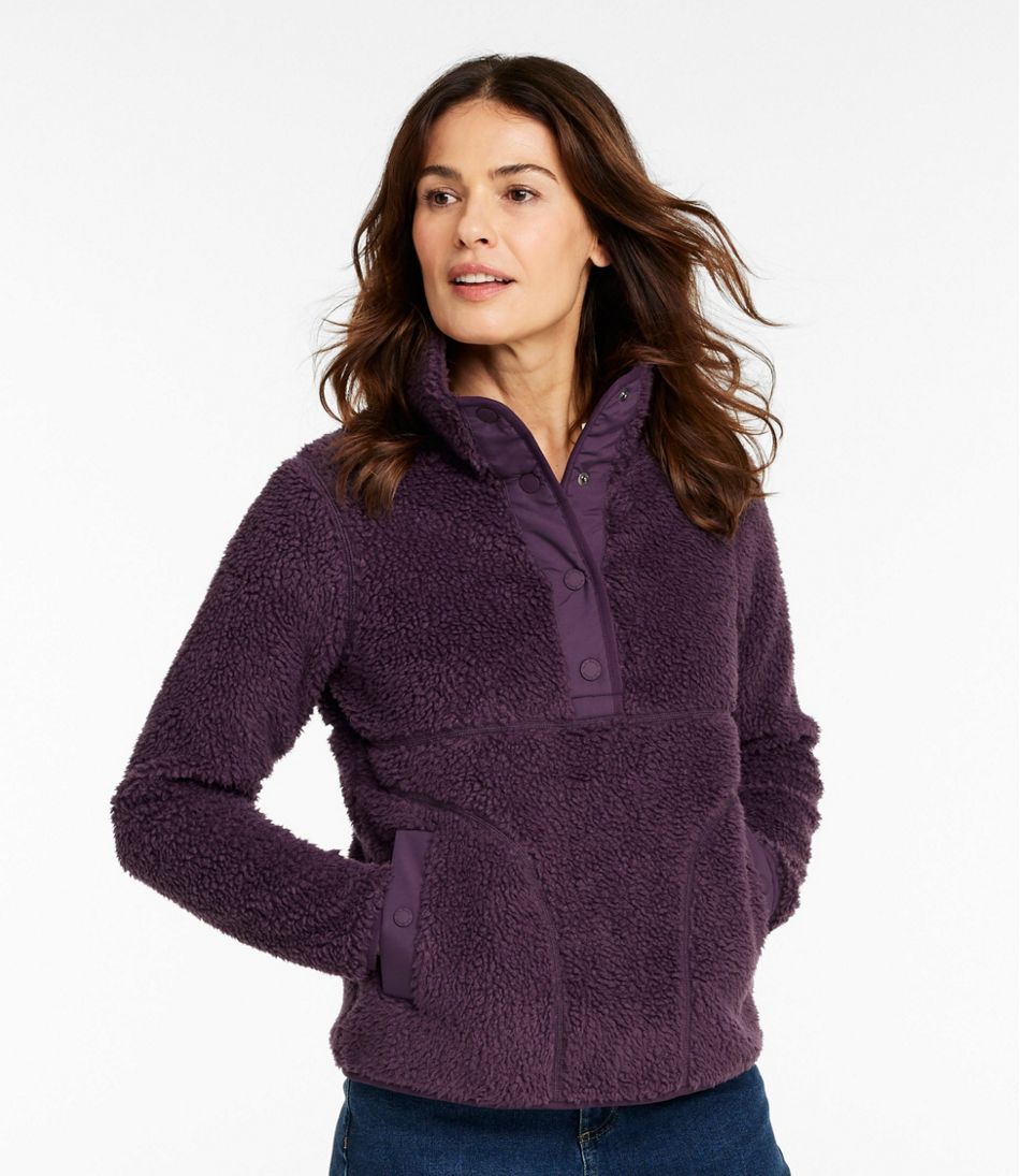 Women's Bean's Sherpa Fleece Pullover / L.L.Bean