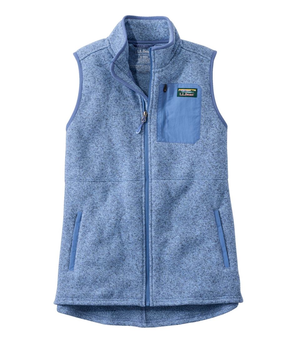 Women's Sweater Fleece Long Vest / L.L.Bean