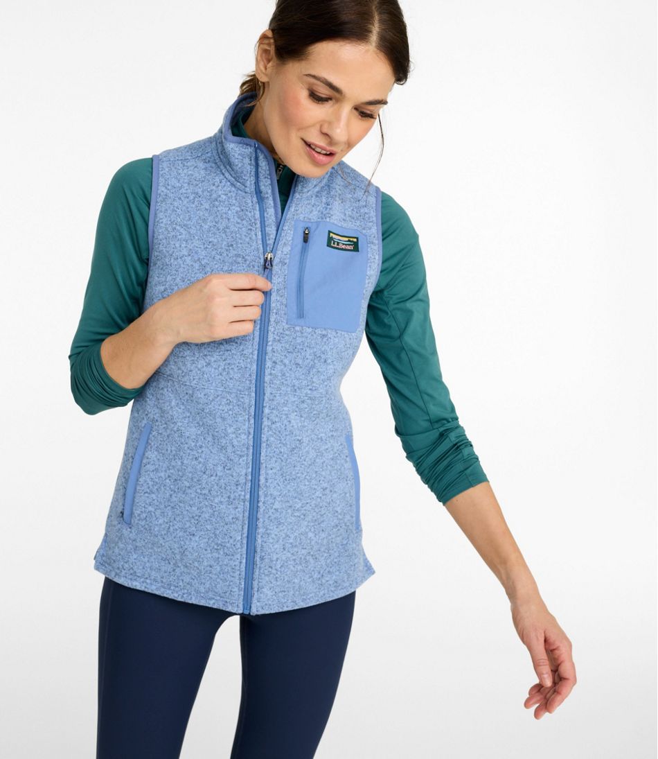 Women's Sweater Fleece Long Vest / L.L.Bean