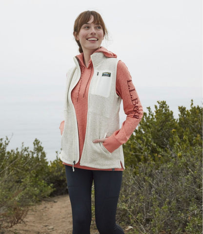 Women's Sweater Fleece Long Vest / L.L.Bean