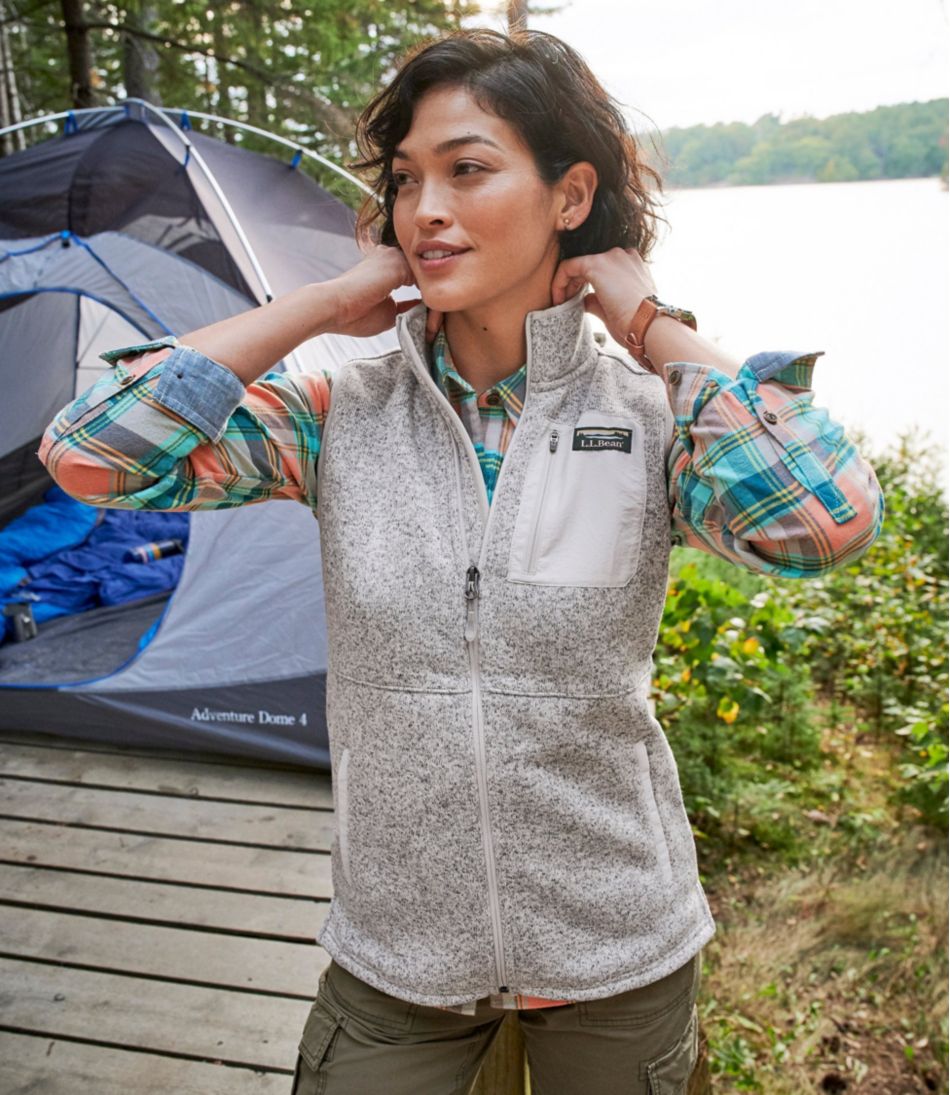 Women's Sweater Fleece Long Vest / L.L.Bean