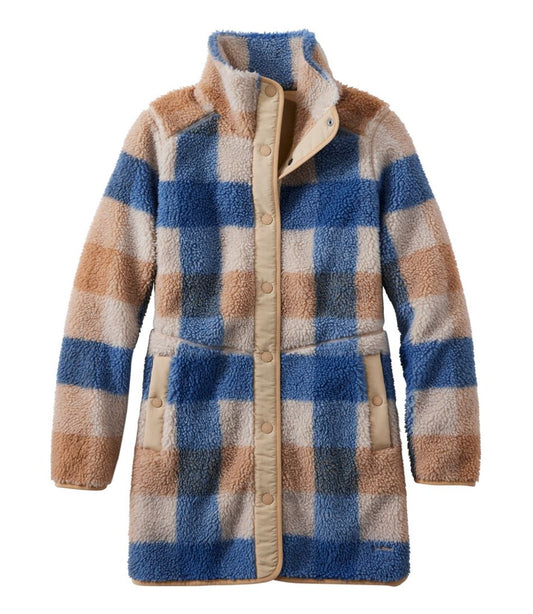 Women's Bean's Sherpa Fleece Coat, Print / L.L.Bean