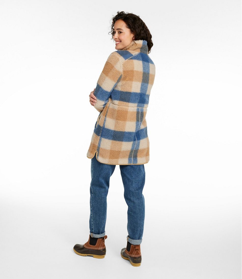 Women's Bean's Sherpa Fleece Coat, Print / L.L.Bean