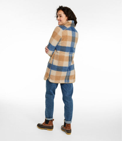Women's Bean's Sherpa Fleece Coat, Print / L.L.Bean