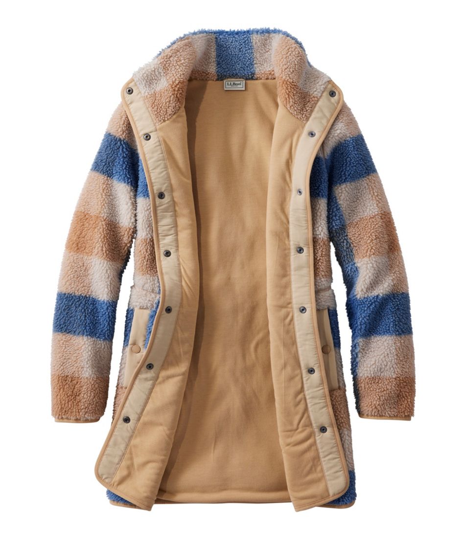 Women's Bean's Sherpa Fleece Coat, Print / L.L.Bean