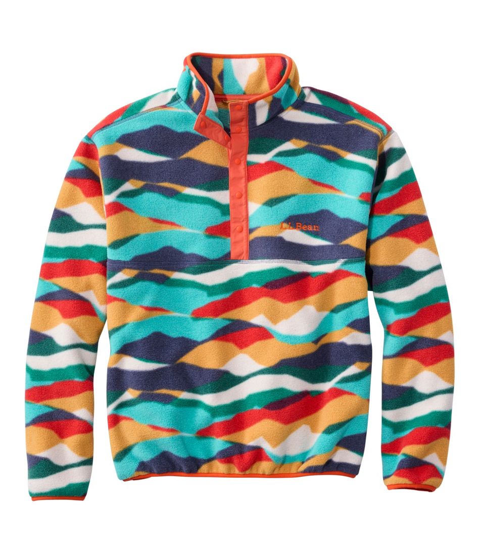 Adults' Bean's Classic Fleece Pullover, Print / L.L.Bean