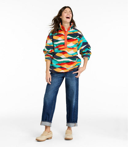 Adults' Bean's Classic Fleece Pullover, Print / L.L.Bean
