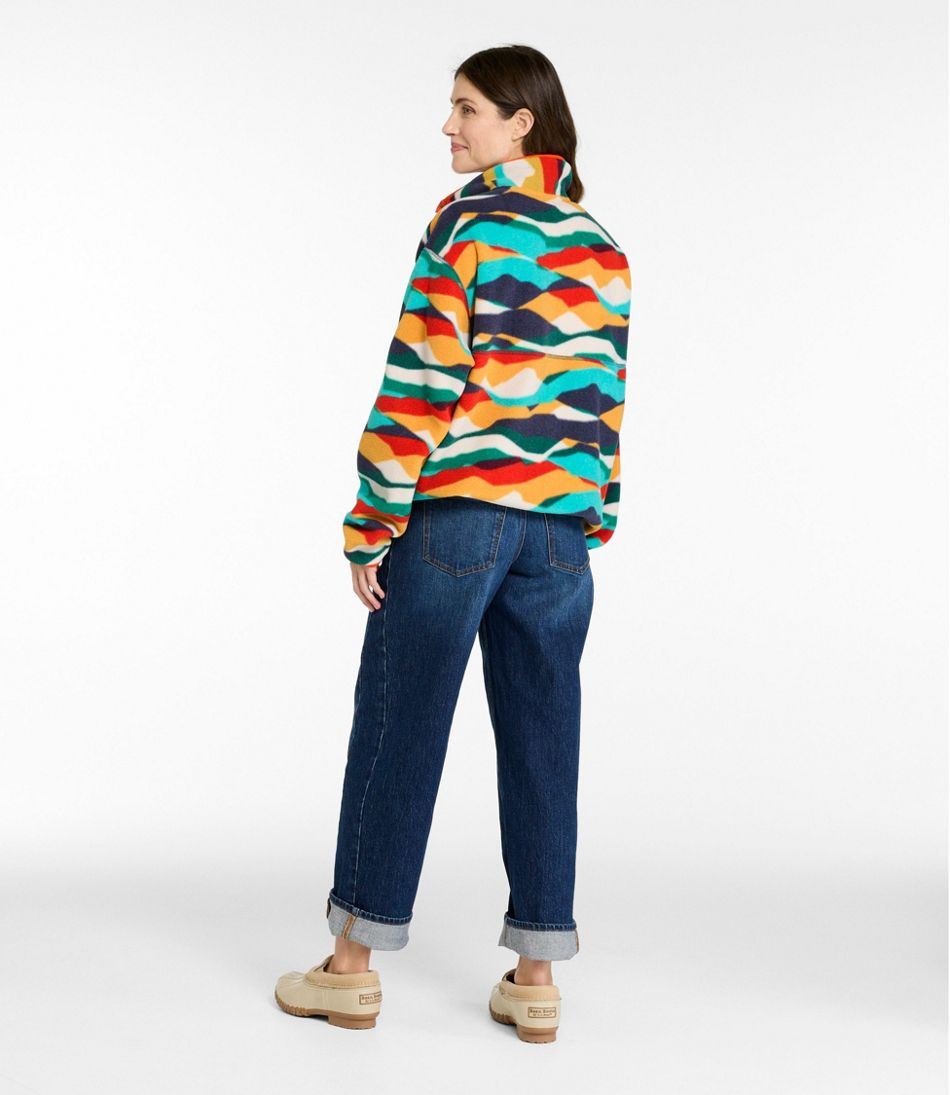 Adults' Bean's Classic Fleece Pullover, Print / L.L.Bean