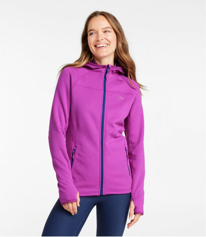 Women's PrimaLoft ThermaStretch Fleece Jacket, Hooded Full-Zip / L.L.Bean