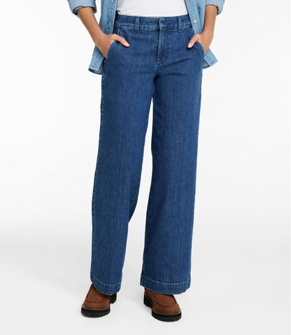 Women's True Shape Jeans, High-Rise Wide-Leg Trouser / L.L.Bean