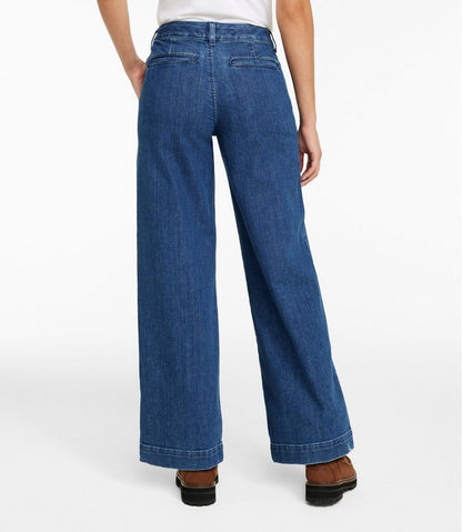 Women's True Shape Jeans, High-Rise Wide-Leg Trouser / L.L.Bean