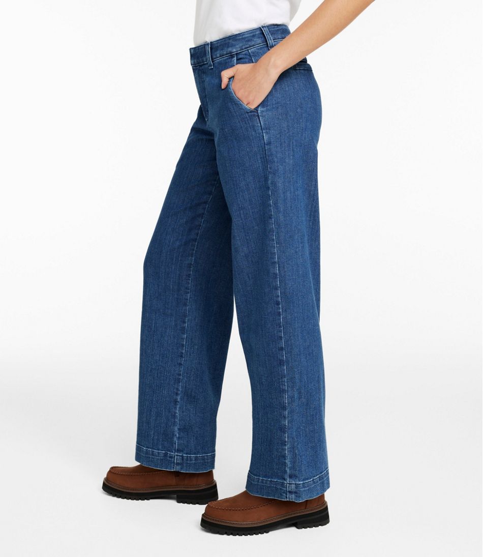 Women's True Shape Jeans, High-Rise Wide-Leg Trouser / L.L.Bean