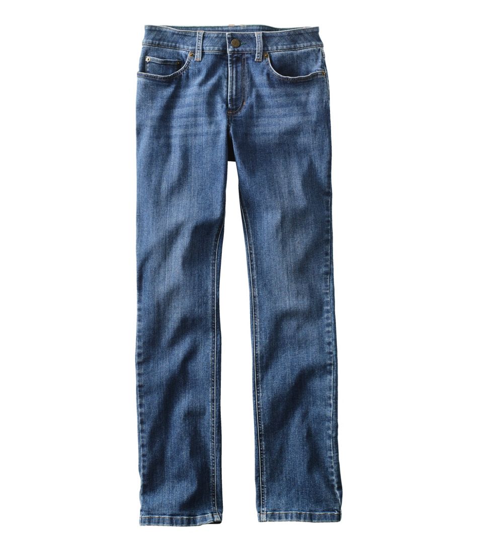 Women's BeanFlex® Jeans, Mid-Rise Straight-Leg / L.L.Bean