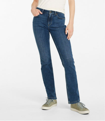 Women's BeanFlex® Jeans, Mid-Rise Straight-Leg / L.L.Bean