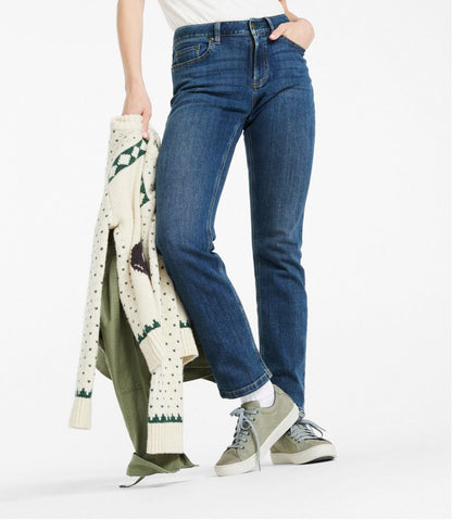 Women's BeanFlex® Jeans, Mid-Rise Straight-Leg / L.L.Bean