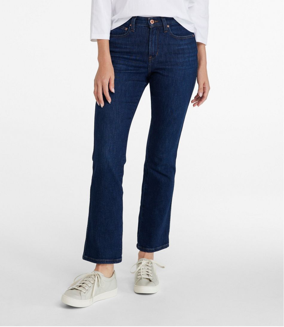 Women's Everyday Stretch Jeans, High-Rise Mini Bootcut Ankle / L.L.Bean