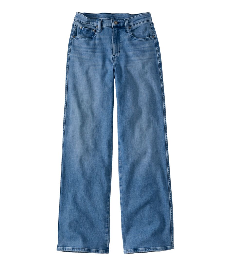Women's Everyday Stretch Jeans, High-Rise Relaxed Wide-Leg / L.L.Bean