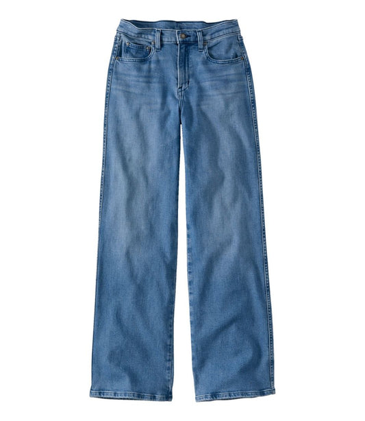 Women's Everyday Stretch Jeans, High-Rise Relaxed Wide-Leg / L.L.Bean