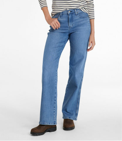Women's Everyday Stretch Jeans, High-Rise Relaxed Wide-Leg / L.L.Bean