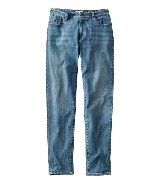Women's Signature Organic Denim Boyfriend Jeans, Low-Rise Straight-Leg / L.L.Bean