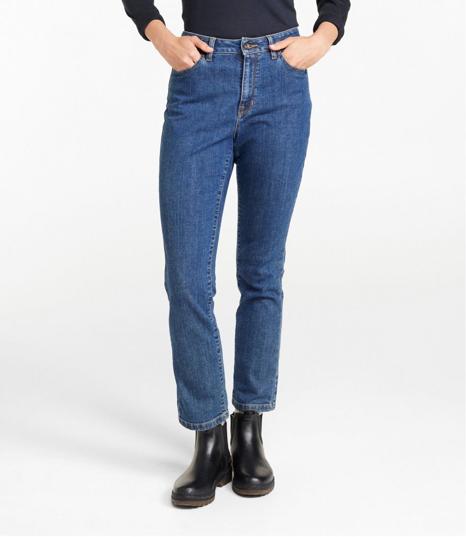 Women's True Shape Jeans, High-Rise Slim-Leg Ankle / L.L.Bean