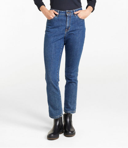 Women's True Shape Jeans, High-Rise Slim-Leg Ankle / L.L.Bean