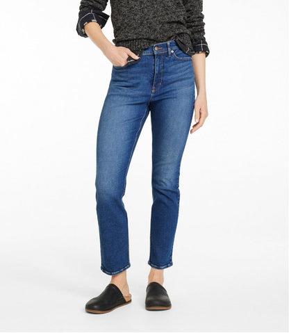 Women's Signature Super Stretch Jeans, High-Rise Skinny-Leg Ankle / L.L.Bean