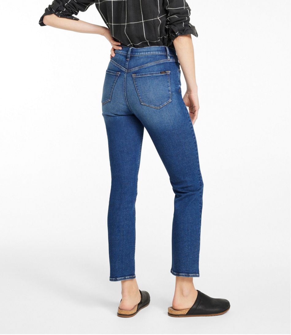 Women's Signature Super Stretch Jeans, High-Rise Skinny-Leg Ankle / L.L.Bean