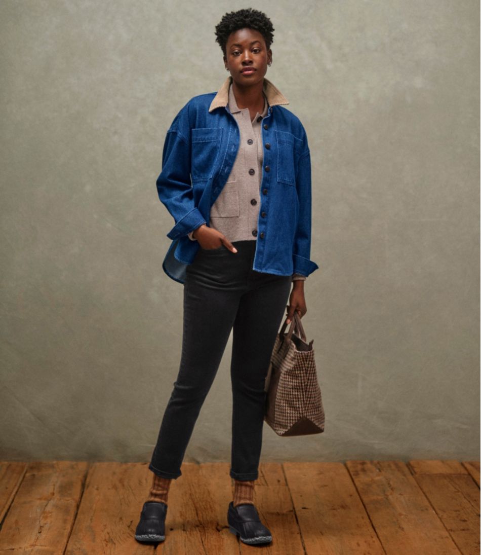 Women's Signature Super Stretch Jeans, High-Rise Skinny-Leg Ankle / L.L.Bean