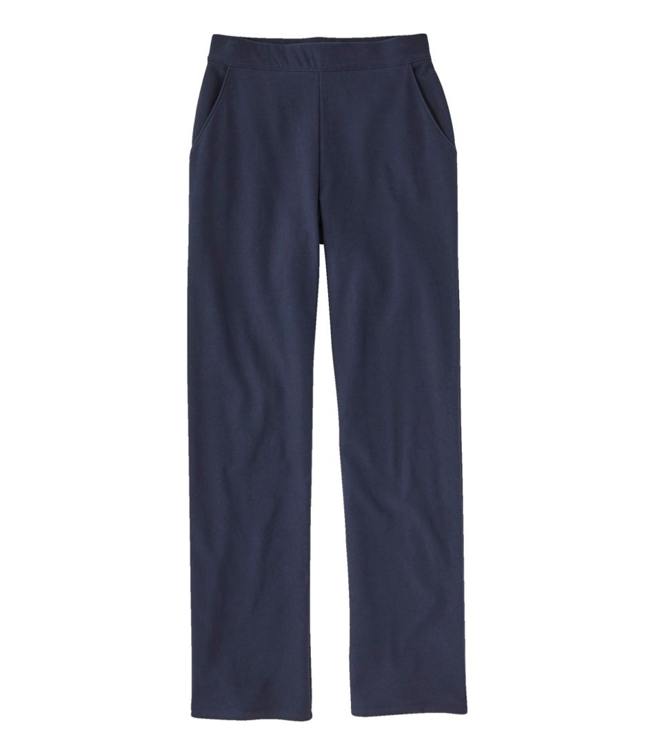 Women's Perfect Fit Pants, Fleece-Backed Straight-Leg / L.L.Bean