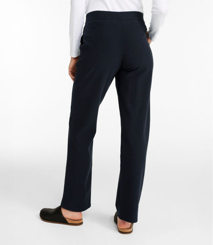 Women's Perfect Fit Pants, Fleece-Backed Straight-Leg / L.L.Bean