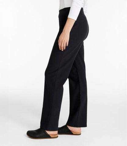 Women's Perfect Fit Pants, Fleece-Backed Straight-Leg / L.L.Bean