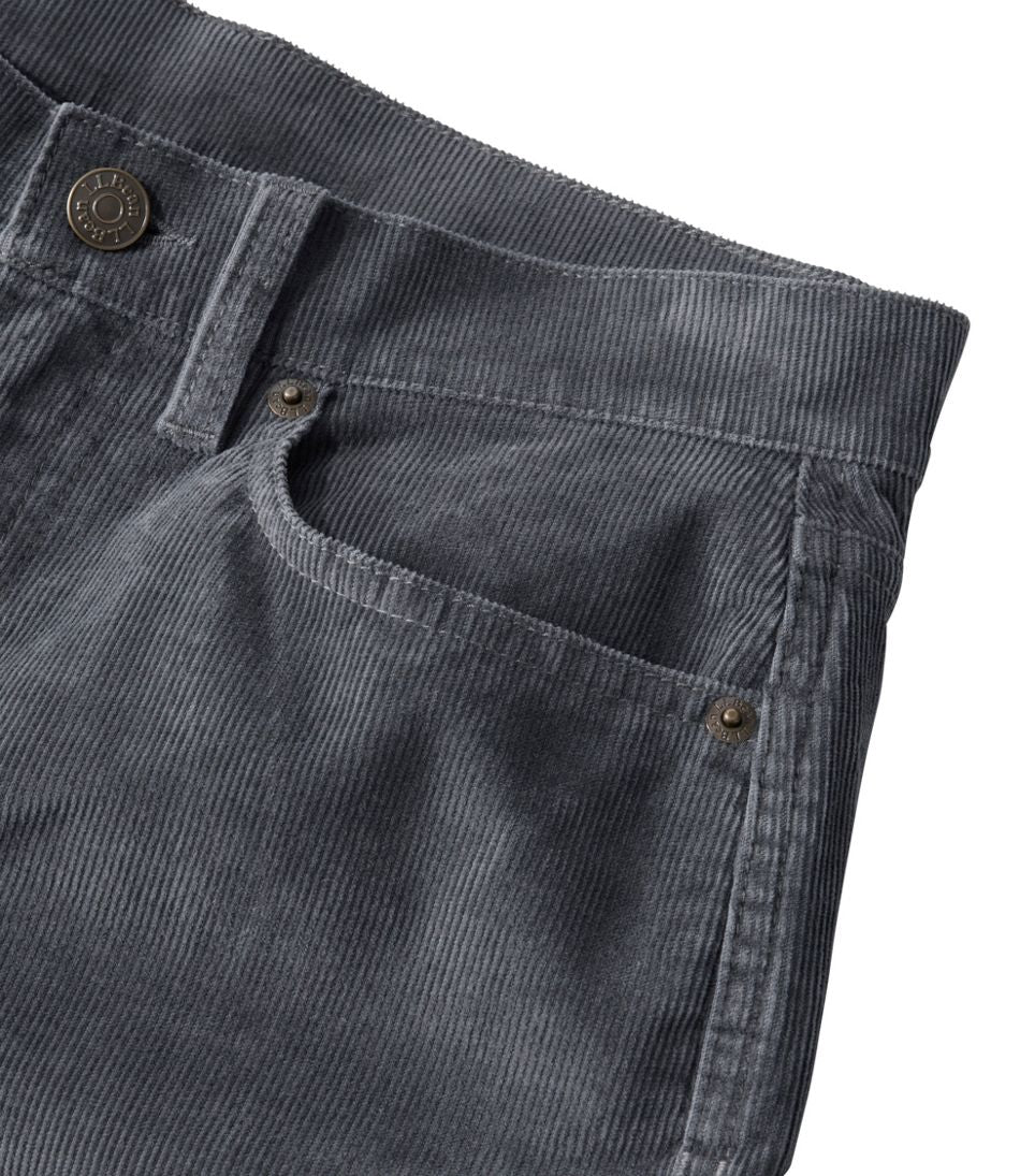 Women's BeanFlex Five-Pocket Corduroy Pants, Mid-Rise Straight-Leg / L.L.Bean