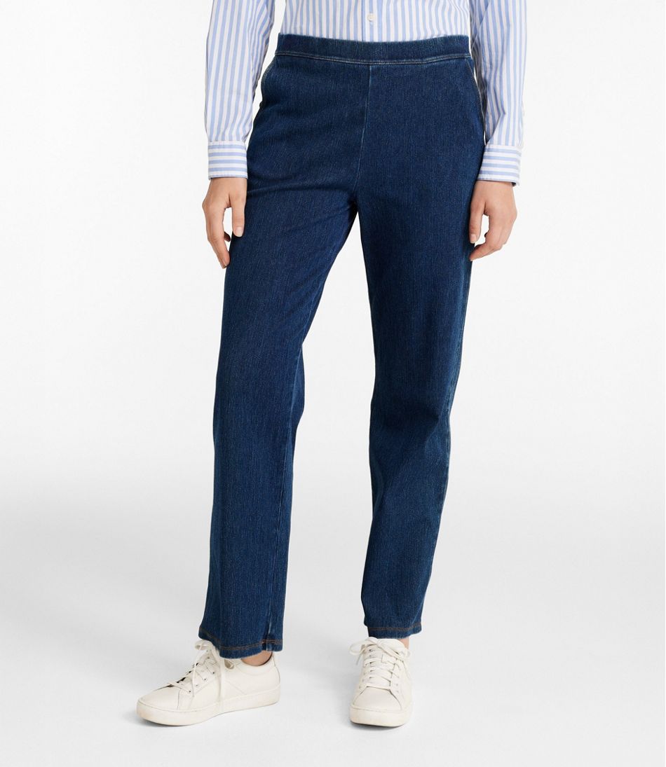 Women's Perfect Fit Pants, Denim Straight-Leg / L.L.Bean