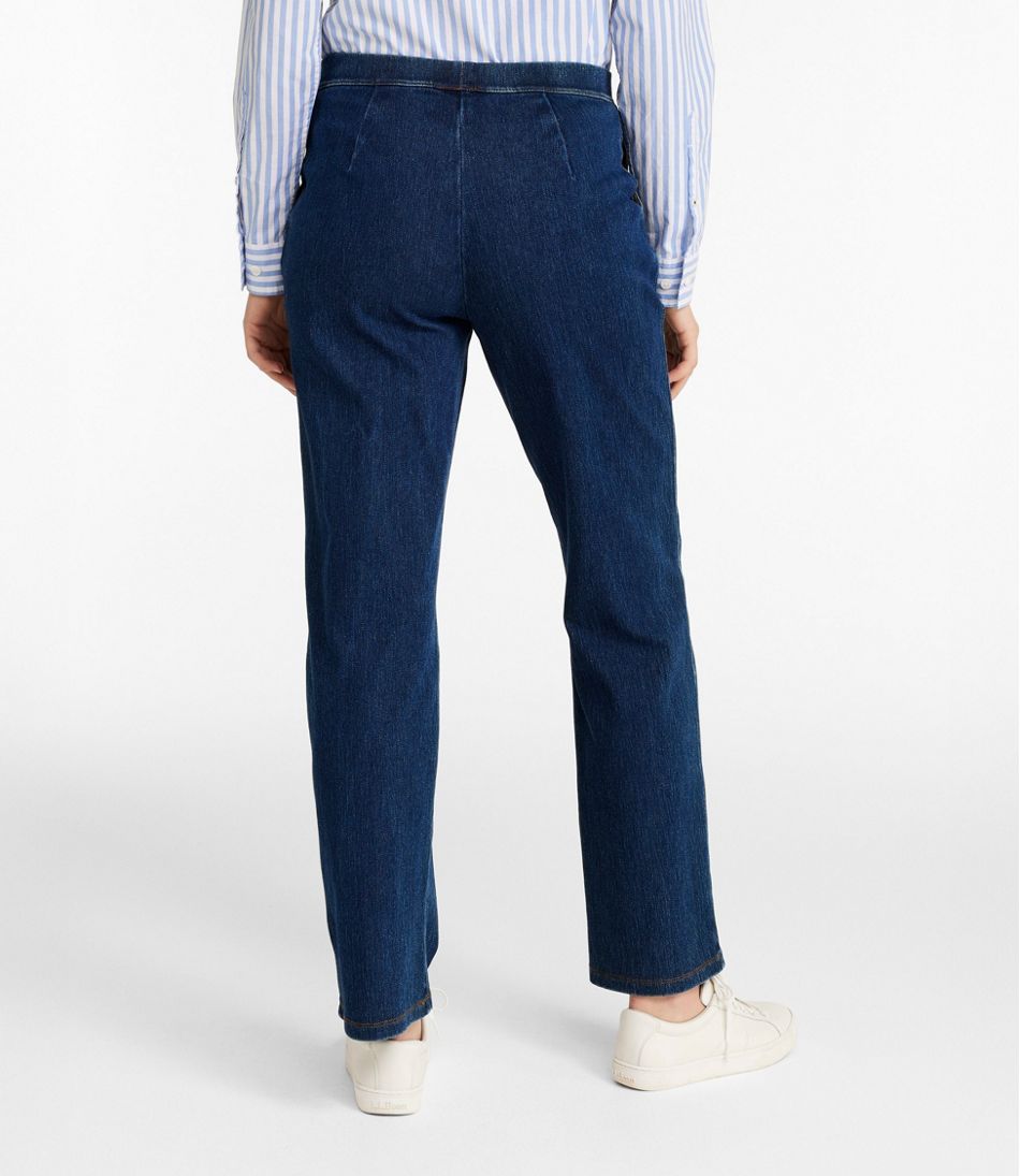 Women's Perfect Fit Pants, Denim Straight-Leg / L.L.Bean
