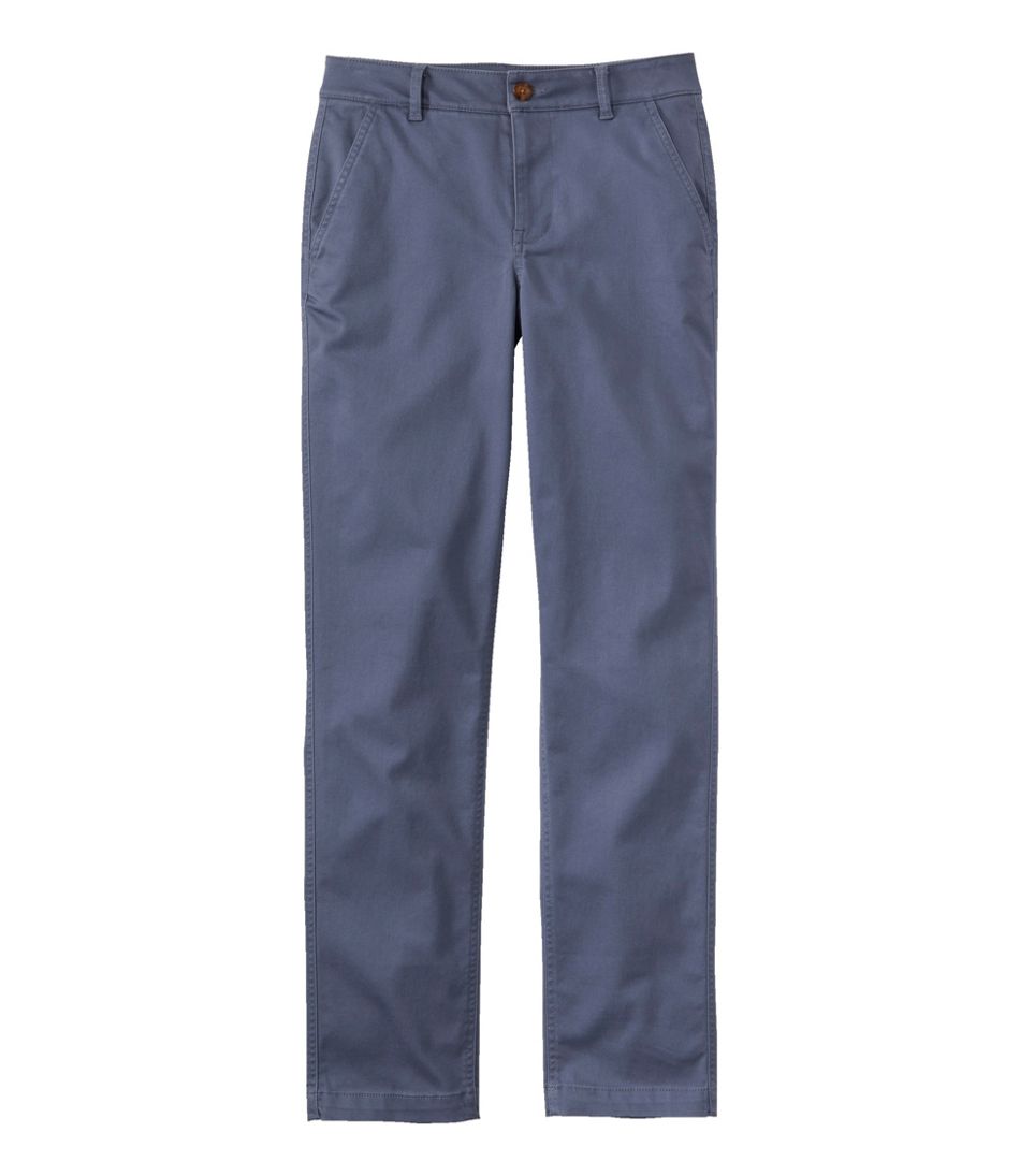 Women's Comfort Stretch Pants, Mid-Rise Straight-Leg Chino / L.L.Bean