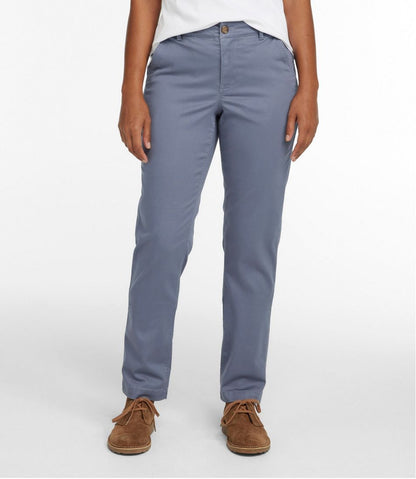 Women's Comfort Stretch Pants, Mid-Rise Straight-Leg Chino / L.L.Bean