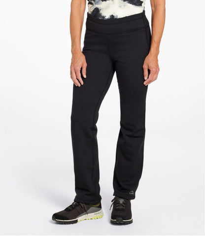 Women's PrimaLoft ThermaStretch Fleece Pants, Mid-Rise Straight-Leg / L.L.Bean